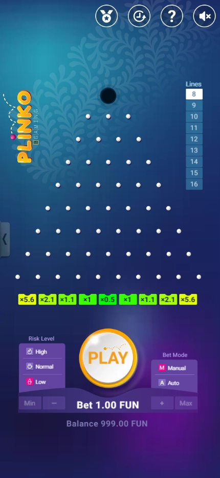 Plinko mobil ekran 1